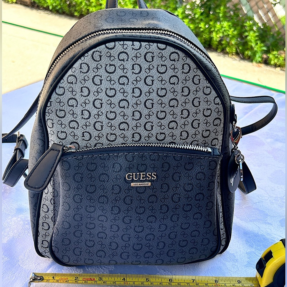 GUESS Manhattan Backpack in Black/Grey